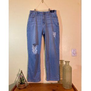 Hollister NWT Jean High Rise Wide Leg Distressed Size 13 W31 L31 New With Tags